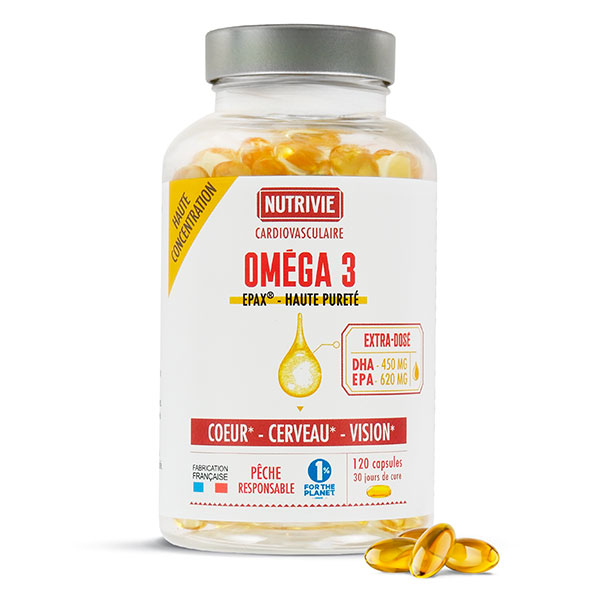 Omega 3 Epax® haute pureté - 120 capsules