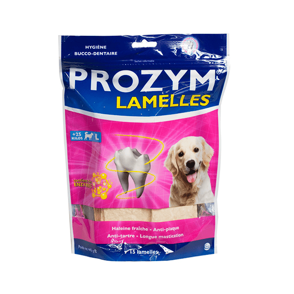 Lamelles à Mâcher Chien L > 25kg 15 unités