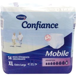 Confiance Mobile Sous-vêtements absorbants Absorption 8 Taille XL