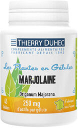 Marjolaine 250 mg : Conditionnement - 45 gélules