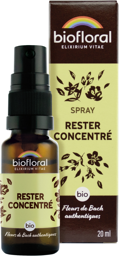 FLEURS DE BACH Rester Concentré BIO - Spray - Biofloral
