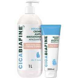 CicaBiafine Crème Douche Anti-Irritations Hydratante + Cicabiafine Crème anti-irritations nourissante
