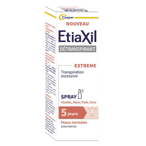 Déodorant Détranspirant Aisselles Mains Pieds Torse Spray 30 ml