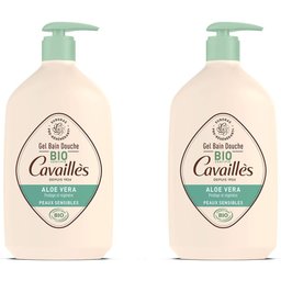 Gel Bain Douche certifié Bio Aloe Vera x2