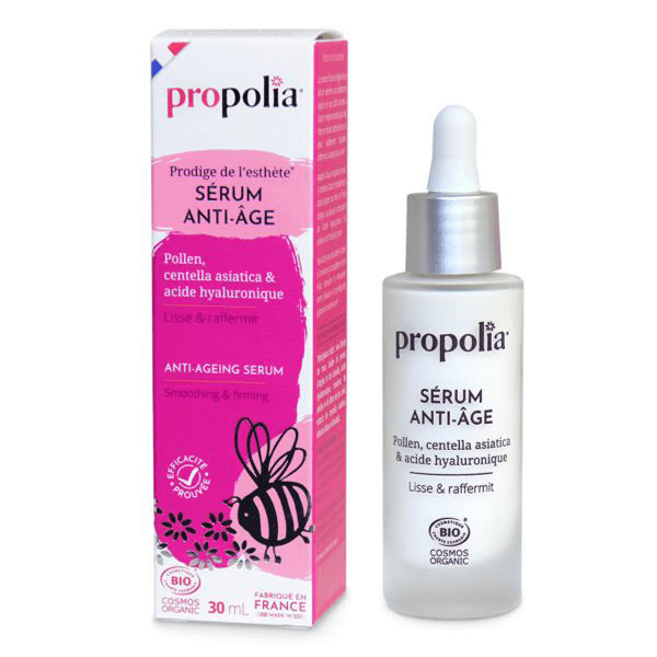 Bio Sérum Anti-Âge, Pollen, Centella Asiatica & Acide Hyaluronique 30ml