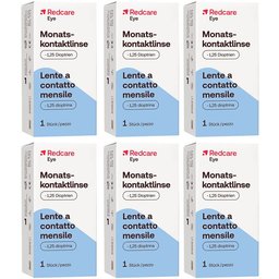 Redcare Eye Lentille de contact mensuelle -1.25 dioptries