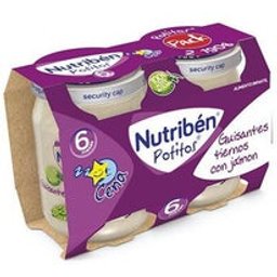 Nutriben Potito Duo Guisantes Con Jamon 190g
