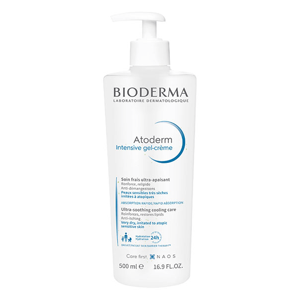 Atoderm Intensive Gel-Crème Apaisant Peaux Très Sèches Atopiques 500ml