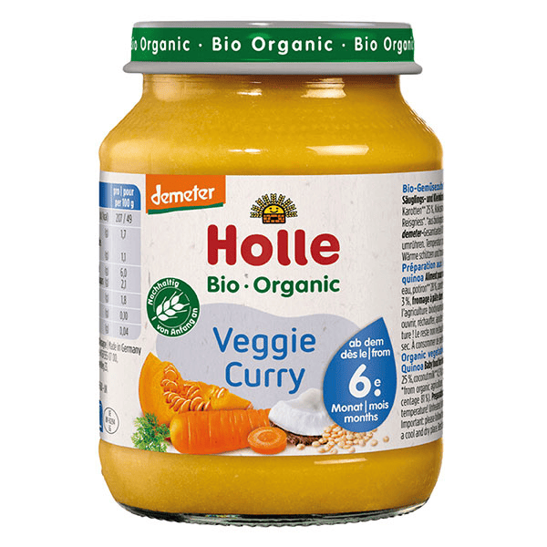 Petit Pot Veggie Curry Demeter Bio 190g