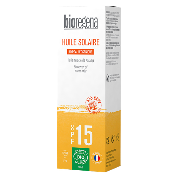 Huile Solaire SPF15 Bio 90ml