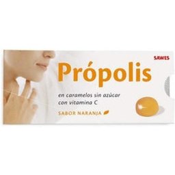Bonbons à la propolis goût orange sans sucre 22g