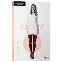 Elegant long stocking (A-F) light caviar-colored compression T-3 1 pc