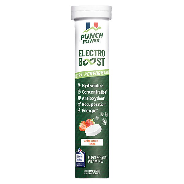 ELECTROBOOST Electrolytes - Vitamine C, Magnesium, Minéraux - Fraise