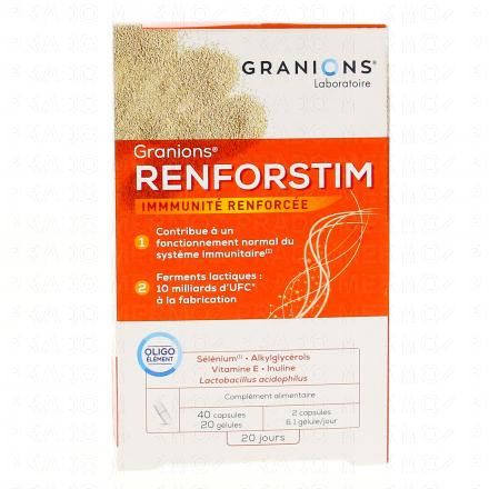 Renforstim boite de 40 capsules et 20 gélules