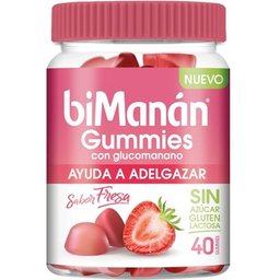 BiManán Gummies Glucomannane Fraise 200g