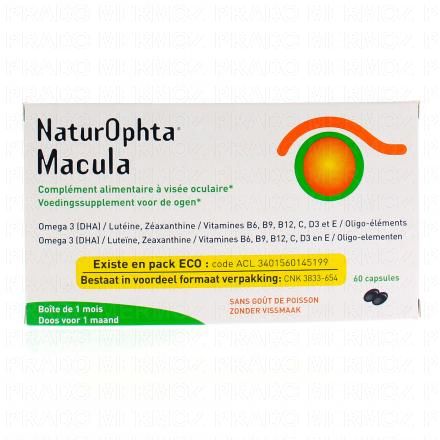 HORUS PHARMA Naturophta Macula boîte de 60 comprimés