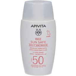 Bee Sun Safe Daily Age Repair Fluide Visage Rides, Taches & Éclat Spf50
