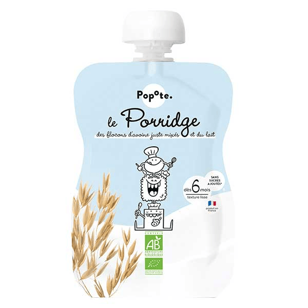 Les Lactés Gourde Porridge +6mois Bio 100g