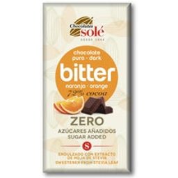 Chocolat Noir 72% Orange et Stevia Bio 100g