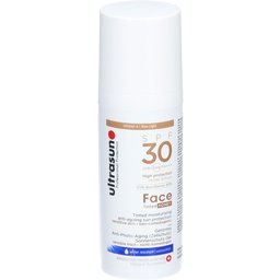Crème solaire anti-âge pour le visage teintée miel SPF 30