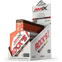 Performance Rock's Gel Con Cafeína Té Melocotón 20x32g