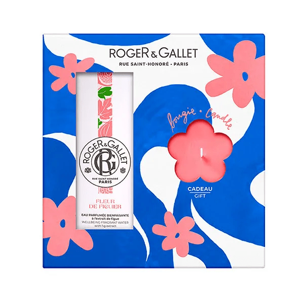 Roger & Gallet Coffret Eau Parfumée Bienfaisante Fleur De Figuier et sa Bougie Parfumée
