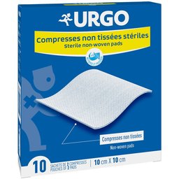 Compresses stériles Non-tissées 10 cm x 10 cm