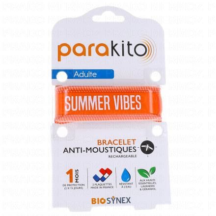 Bracelet Anti moustiques Adulte orange