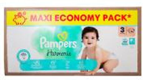 Harmonie Taille 3 Maxi Pack 96 Couches (6-10 kg) - Carton 96 couches