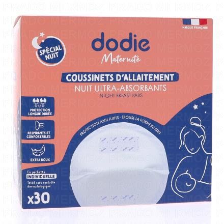 Coussinets d'allaitement nuit adhesif x 30