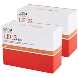500Cosmétiques Jambes 60 Capsules x2