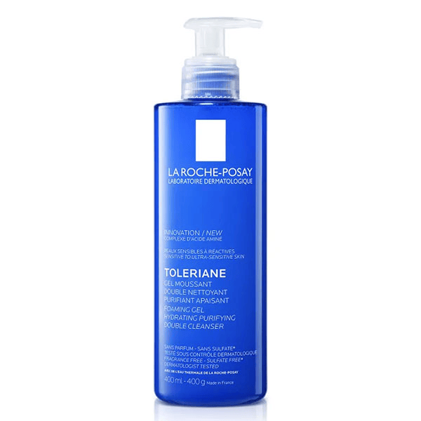 Toleriane Gel Moussant Purifiant Apaisant Double Nettoyant 400ml
