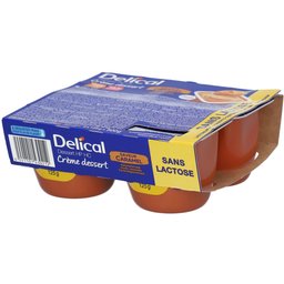 Delical Crème dessert sans lactose Caramel