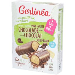 Gerlinéa Ma Pause Barres Chocolat Noir & Blanc