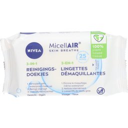 MicellAIR® Skin Breathe Lingettes Démaquillantes Douceur 3-en-1