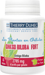 Ginkgo biloba Fort 2785 mg : Conditionnement - 2x 180 gélules