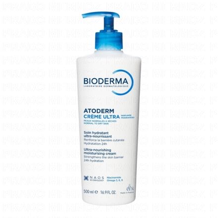 Atoderm - Crème Ultra Parfumée nourrissante hydratante flacon pompe 500ml