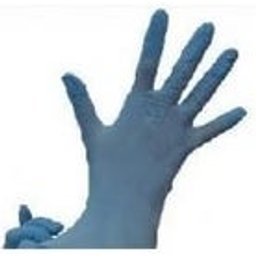 Gant en nitrile bleu sans poudre Taille L