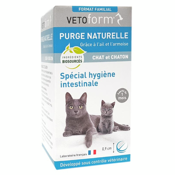 Purge Naturelle Spécial Vers Chat et Chaton 50 comprimés