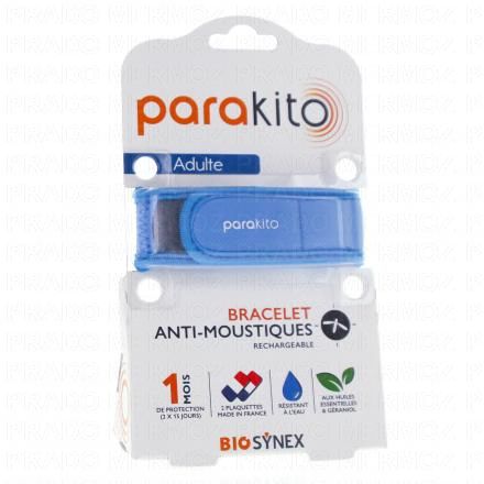 Bracelet Anti moustiques Adulte bleu