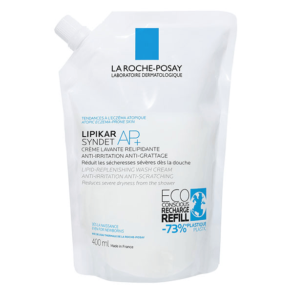 Lipikar Syndet AP+ Crème Lavante Relipidante Éco-Recharge - 400ml