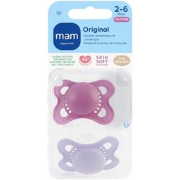 Original Tendance Sucette Silicone 2-6 Mois 2 Unités