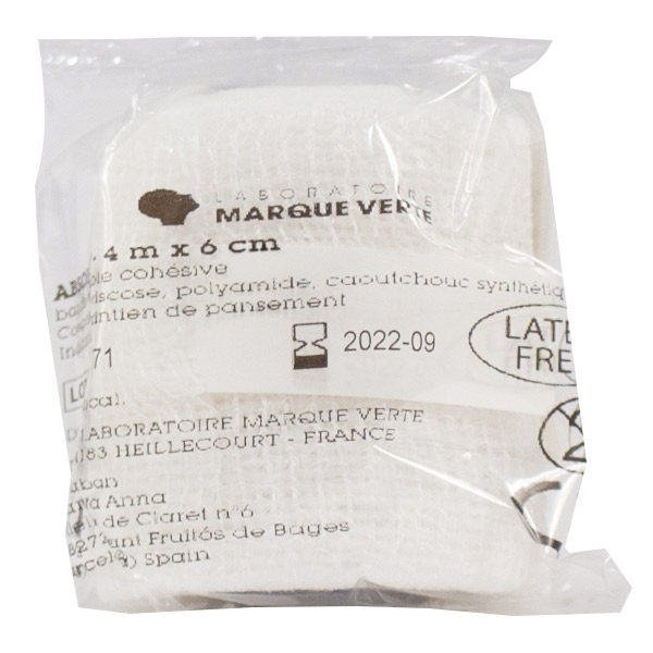 Absohaft Bande Extensible Cohésive sous Cello 4m X 6cm 1 unité