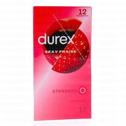 Préservatifs - Sexy Fraise - Préservatifs Lubrifiés Goût Fraise - Boite De 10 Préservatifs