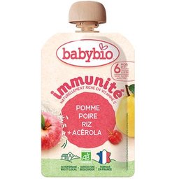 Immunité Pomme Poire Riz Acérola +6M 100 g