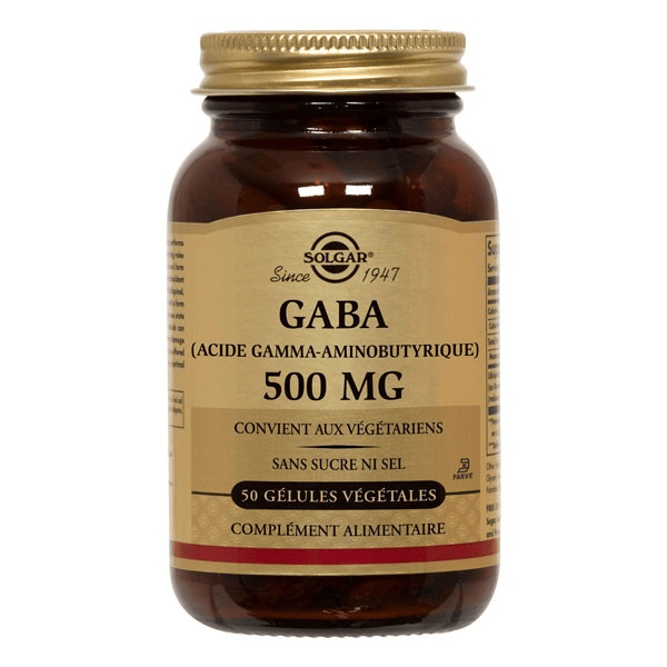 GABA 500mg 50 gélules végétales
