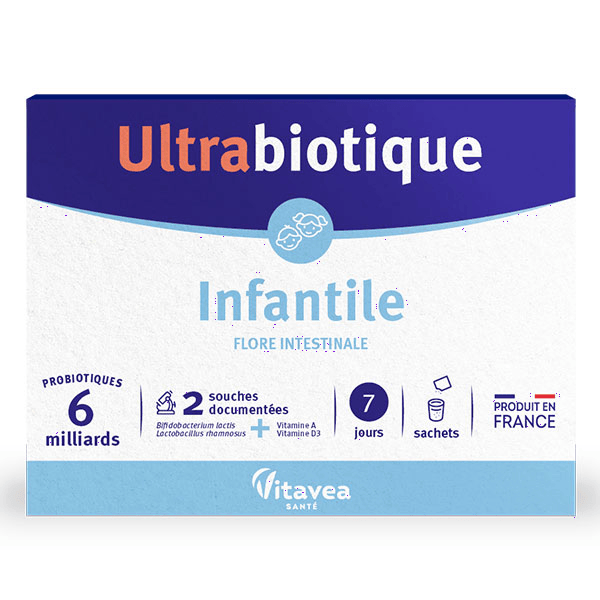 Ultrabiotique Infantile - Probiotiques - Flore Intestinale 7 sachets