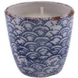Bougie Pot Flocons Bleu Squap 11 Citronnelle 11x10cm