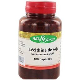 Nat Form Lécithine De Soja 100 Capsules