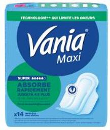 Serviettes Hygiéniques Maxi Super 14 Serviettes - Sachet 14 serviettes hygiéniques